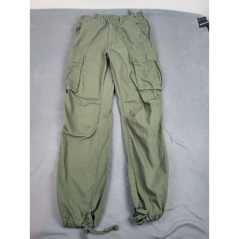 Mnml Cargo Pants Womens 30 Green‎ Ripstop Utility Durable Adjustable Straps